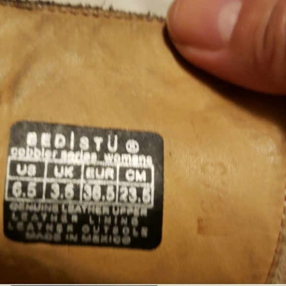 BED|STÜ Manchester Distressed Black Leather Knee-High Boots Red Stitching/Soles - Picture 4 of 16